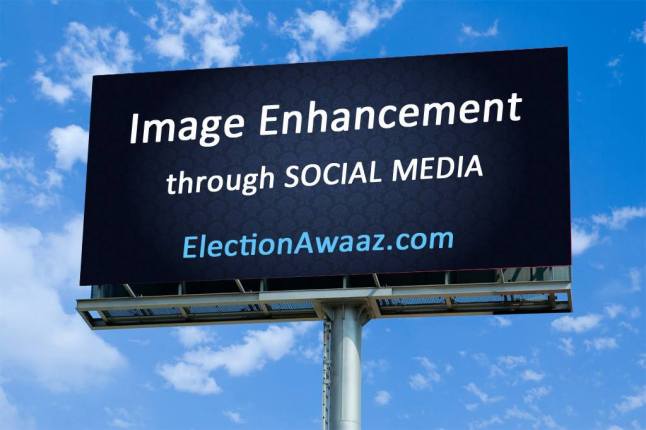 image enhancement by social media with the help of  electionawaaz.com